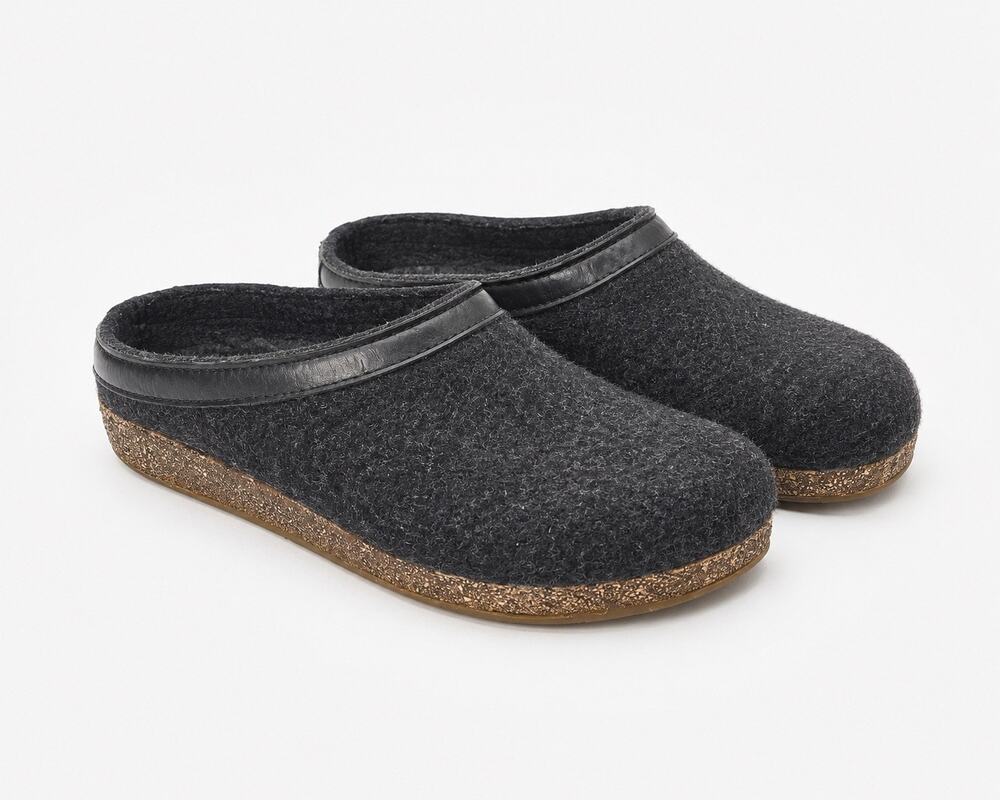 Haflinger Grizzly Clog Wool Slippers